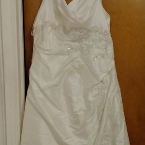 Wedding dress size 20 silver/ivory